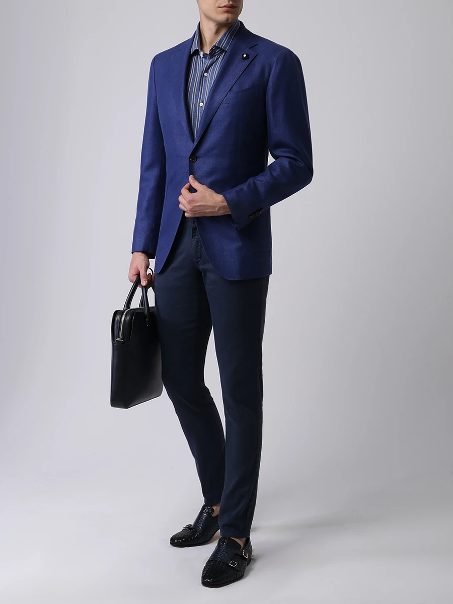 Рубашка Regular Fit в полоску STILE LATINO CMM12020/B20/NICK12 Полоска  Фото 2
