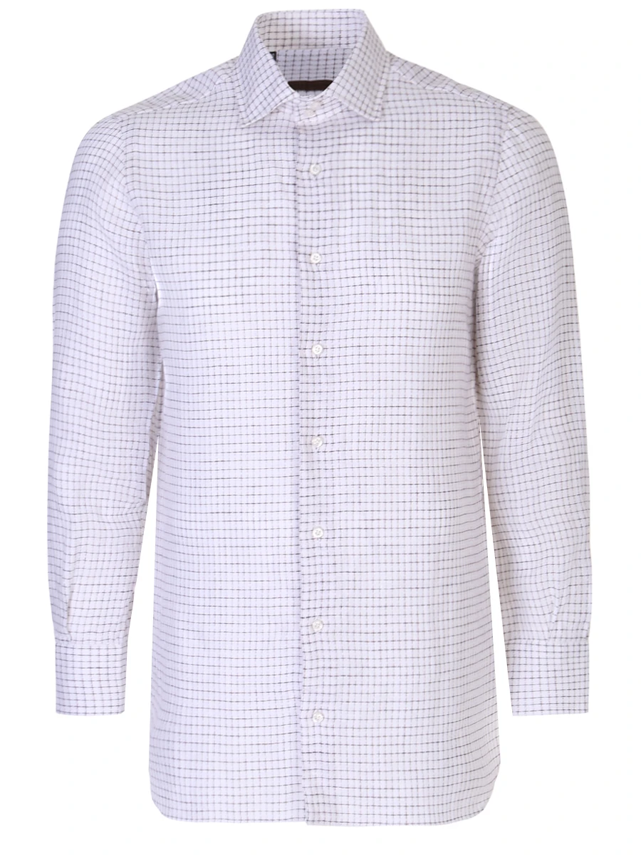 Рубашка Regular Fit льняная STILE LATINO 1PLCM05/M10L/12, размер 50, цвет белый 1PLCM05/M10L/12 - фото 1