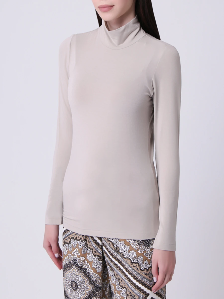 

Водолазка однотонная, Бежевый, 60207/83808/108