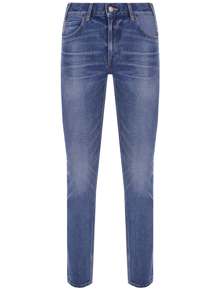 Джинсы хлопковые зауженные CELINE 2N206930F.07UW Деним 