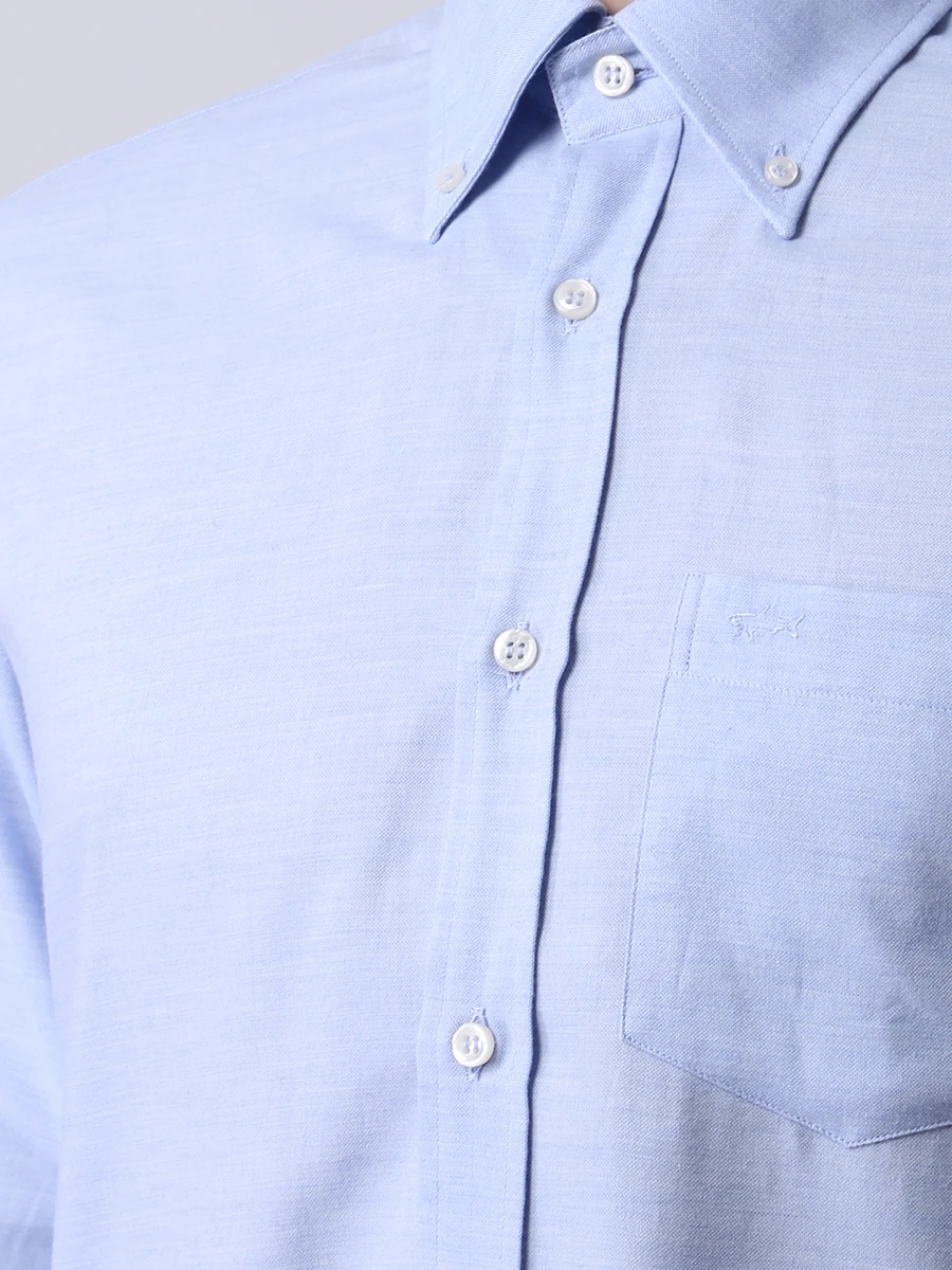 Рубашка Regular Fit хлопковая PAUL & SHARK I20P3064/016, размер 54, цвет голубой I20P3064/016 - фото 5