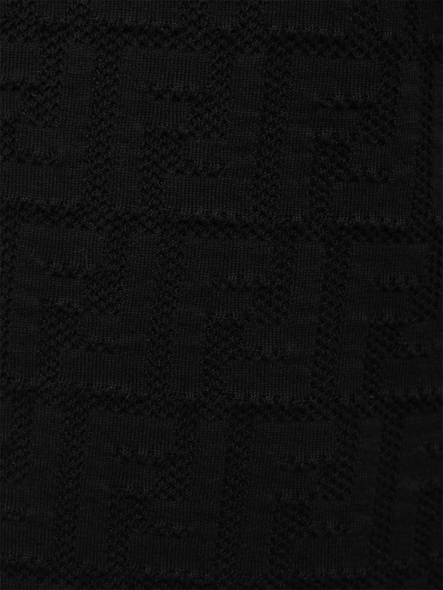 Платье хлопковое FENDI FZD772 A8KK F0GME Черный  Фото 6