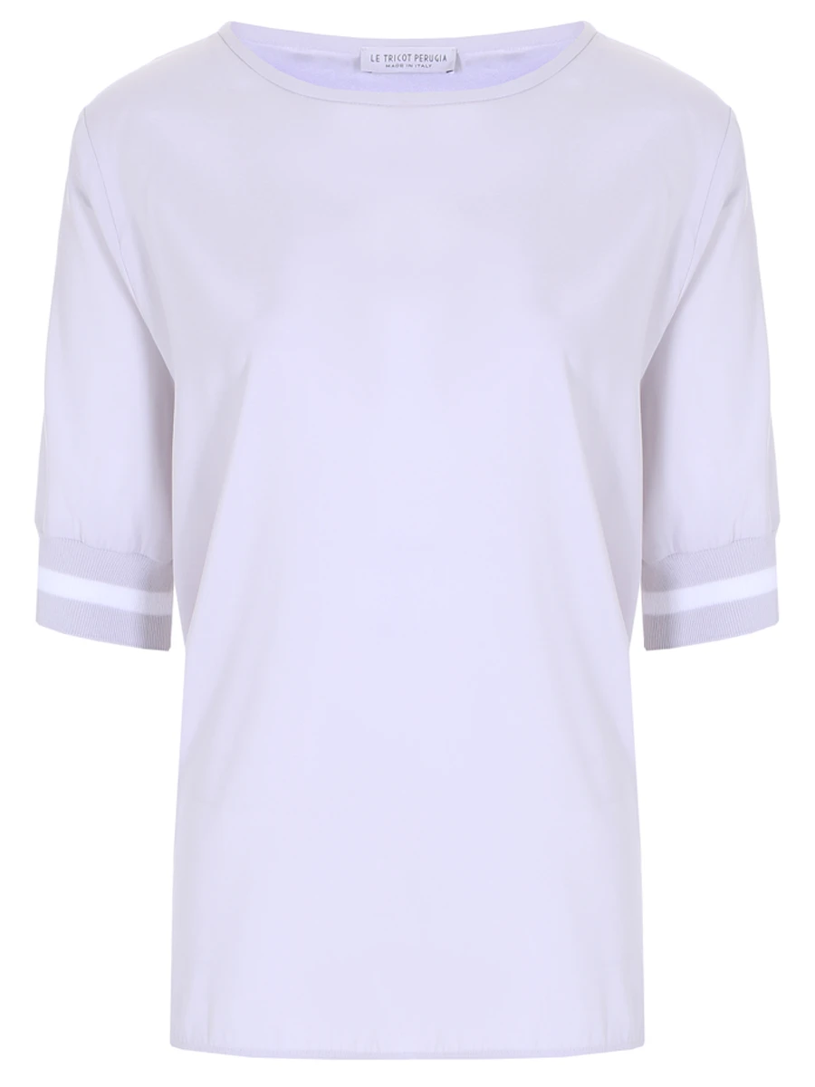 Блуза шелковая LE TRICOT PERUGIA 66753/7405, размер 44, цвет серый 66753/7405 - фото 1