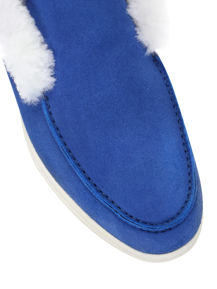 

Ботинки замшевые на меху, Голубой, BD331KVE 162