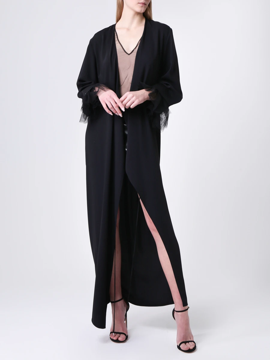 Блуза-сетка DOROTHEE SCHUMACHER 942307, размер 46, цвет черный - фото 2