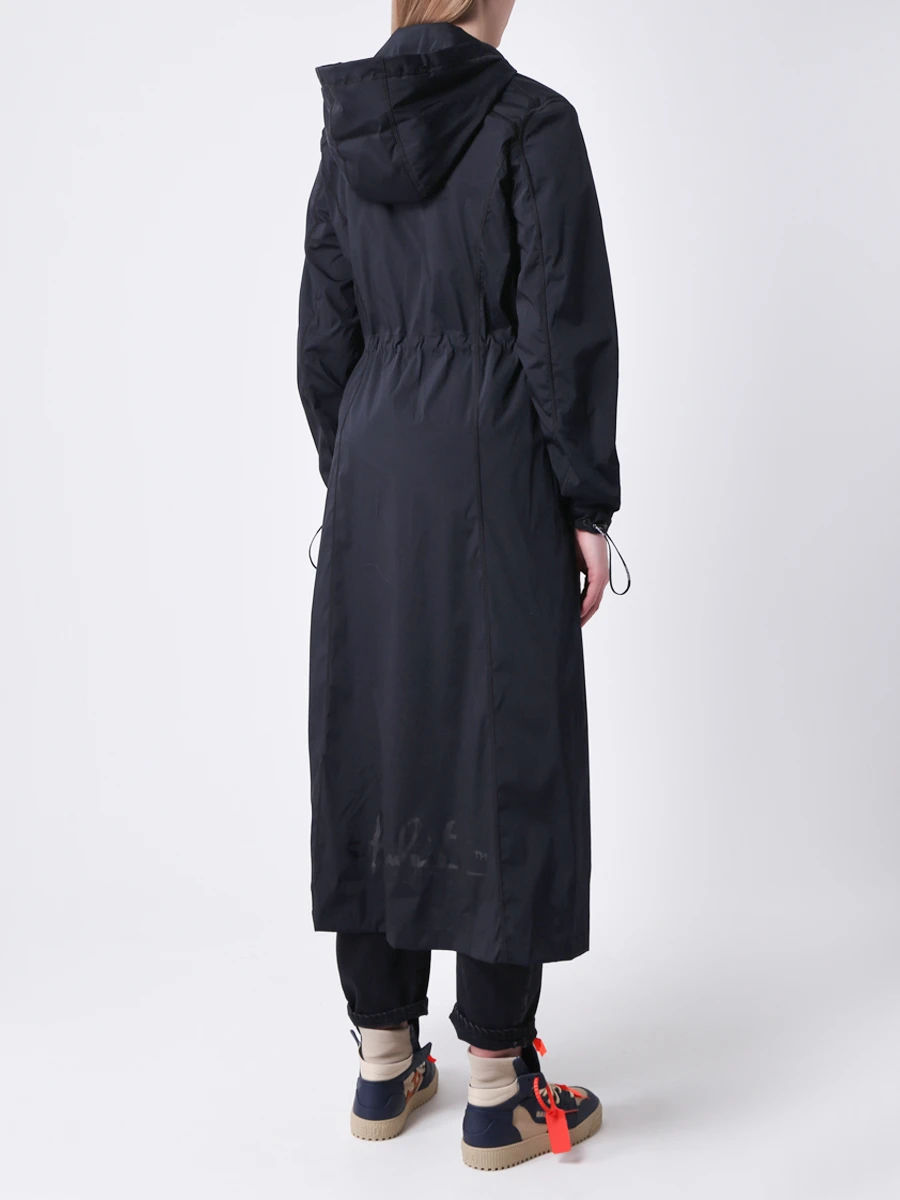 Плащ удлиненный OFF-WHITE OWEA202E20FAB0011001 Черный  Фото 3