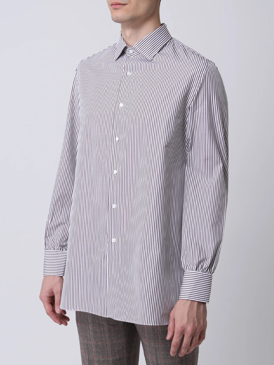 Рубашка Regular Fit в полоску STILE LATINO CMC219W01, размер 52, цвет белый - фото 4