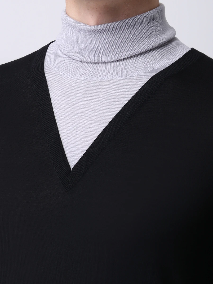 Водолазка шерстяная DOLCE & GABBANA GXB09T JAVWF S9000 Черный  Фото 5