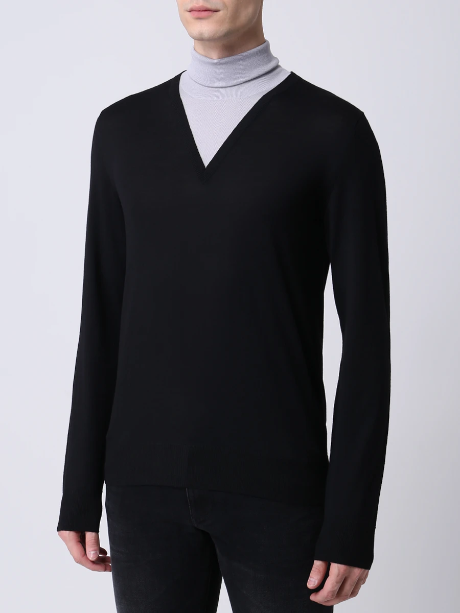 Водолазка шерстяная DOLCE & GABBANA GXB09T JAVWF S9000 Черный  Фото 4