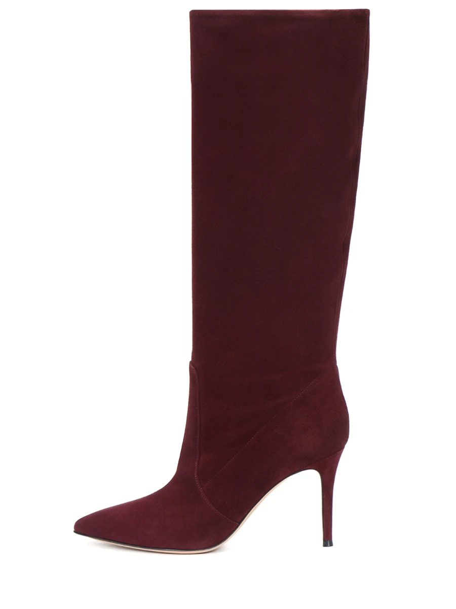 Сапоги замшевые Hansen GIANVITO ROSSI G80626.85RIC.C45ROYA Бордовый  Фото 3