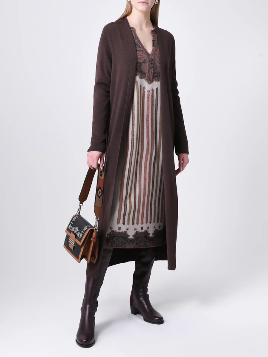 Кардиган шерстяной HAIDER ACKERMANN 174-6602-252-067 Коричневый Коричневый  Фото 2