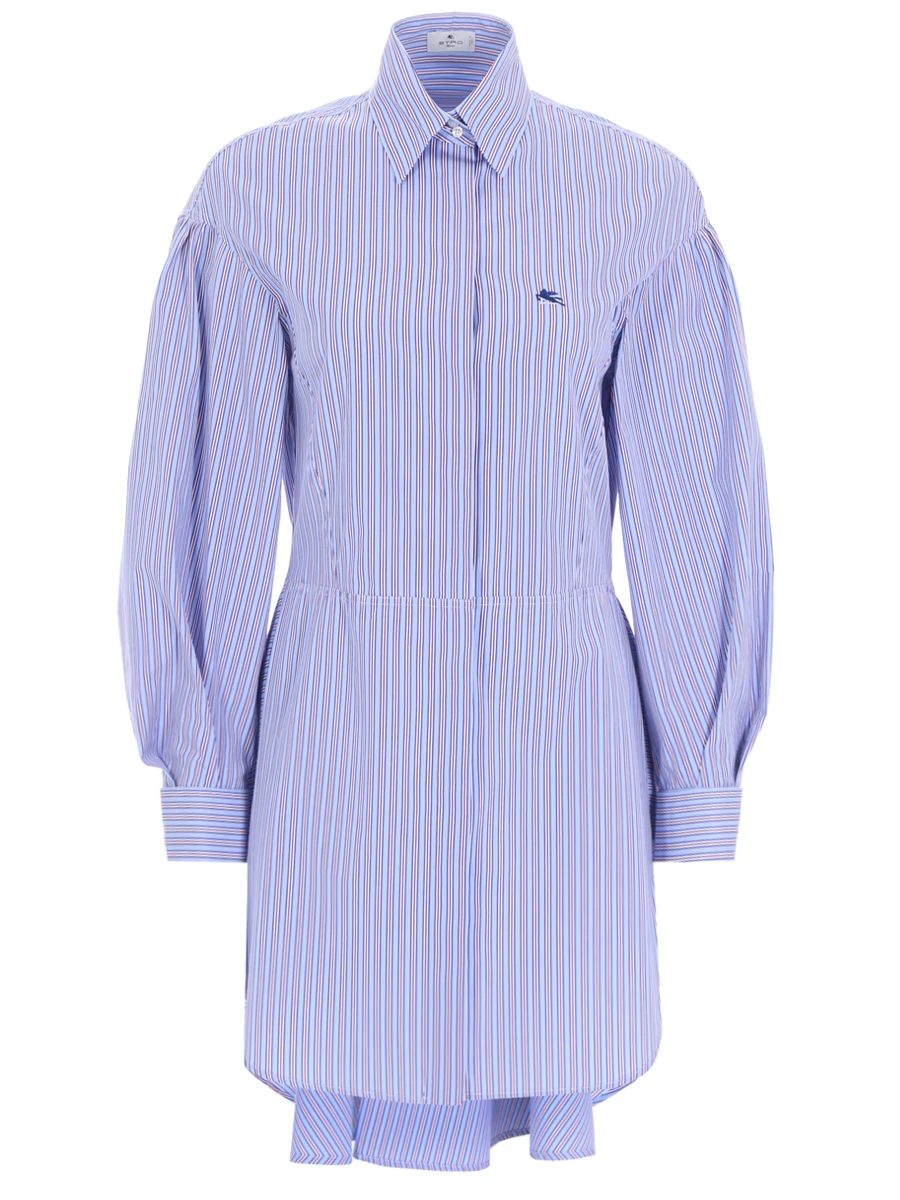 Рубашка хлопковая в полоску ETRO 19051 3809 0250, размер 42, цвет голубой - фото 1