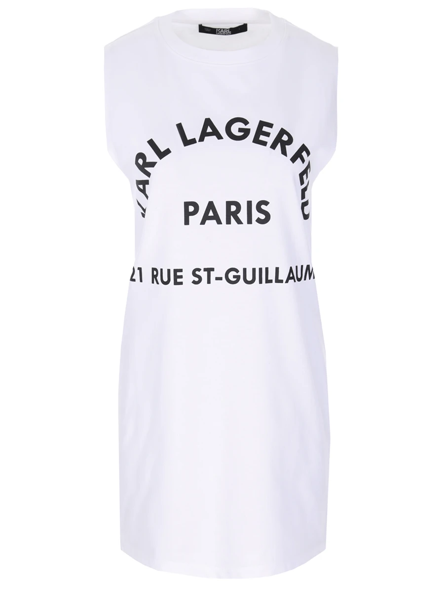 Платье Rue St-Guillaume KARL LAGERFELD 205W1818_100, размер 42, цвет белый - фото 9