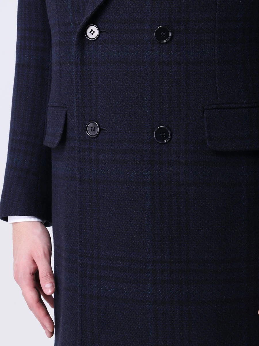 Пальто шерстяное CANALI FF02865/301 Синий  Фото 5