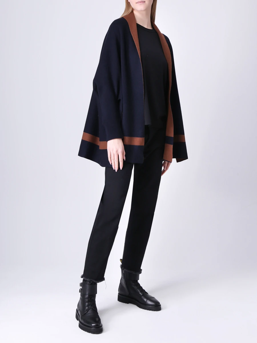 Кардиган шерстяной LE TRICOT PERUGIA 46821/9009 Коричневый  Фото 2
