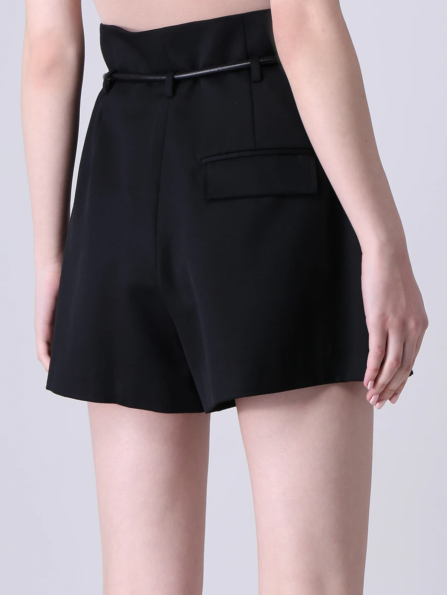 Шорты шерстяные PHILLIP LIM P201-5351WTW Черный  Фото 3