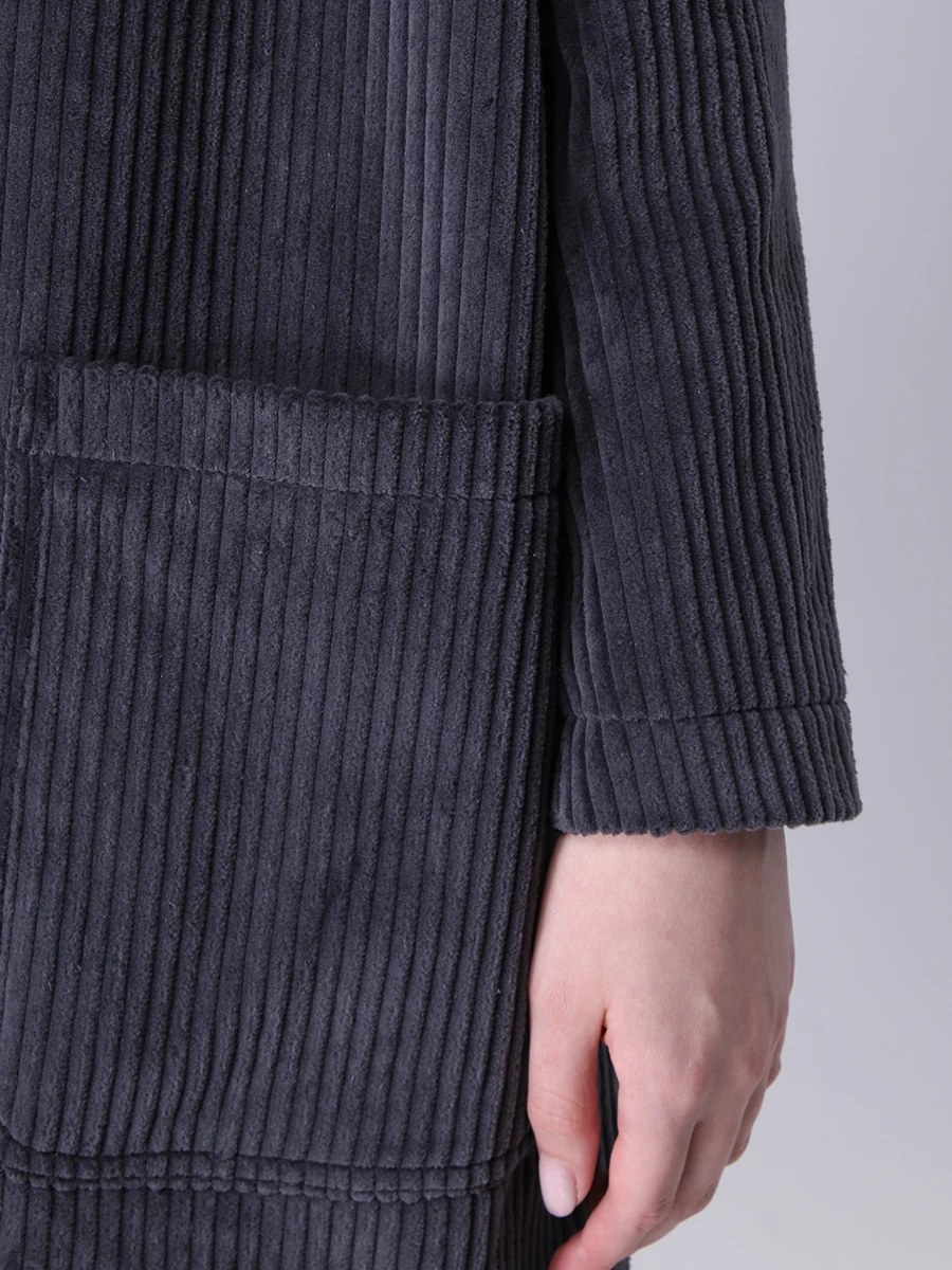 

Пиджак вельветовый удлиненный, Синий, FA62MA0409CV/97