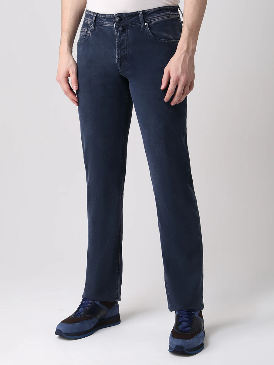 Джинсы Regular Fit хлопковые JACOB COHEN J620 COMF 320S 890 Синий  Фото 4