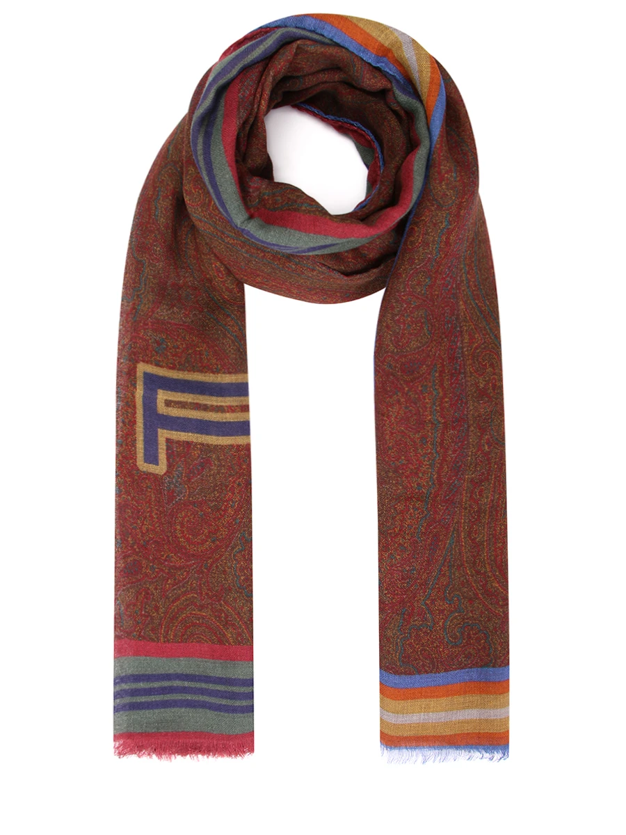 

Палантин с принтом, Мультиколор, 10007 SCIARPA DELHY 65X168 SCARF 4005-0001