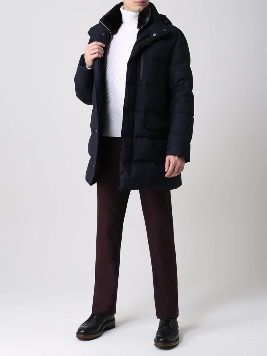 Брюки шерстяные JACOB COHEN J620 WOOL 6968 652 Бордовый  Фото 2