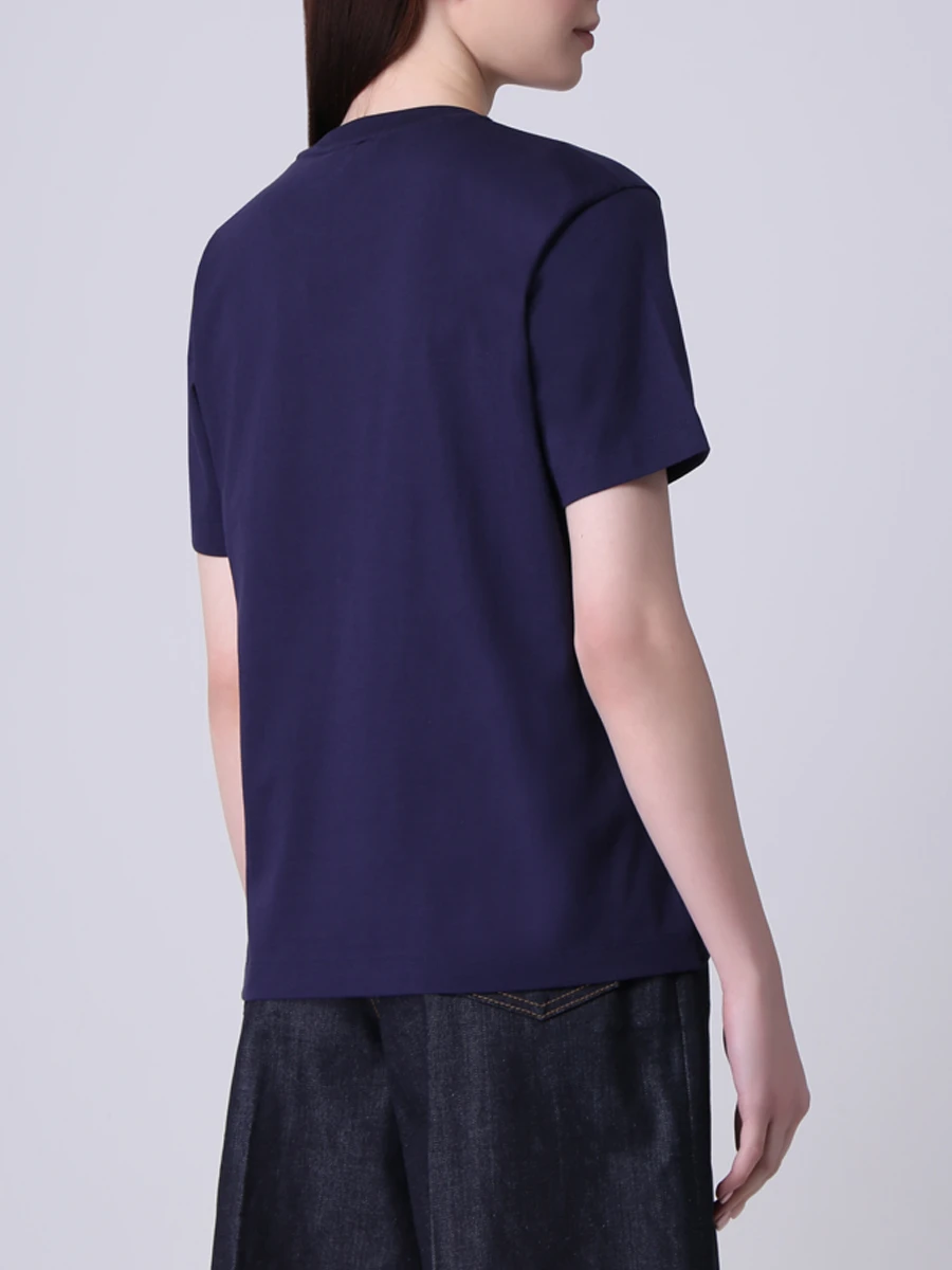 Футболка хлопковая с логотипом FENDI FS7254 AD8Z F1BGW Принт  Фото 3