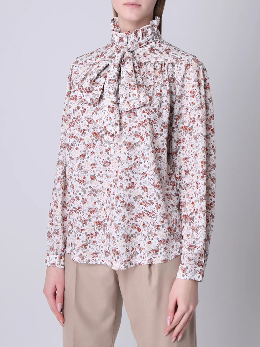 Блуза с принтом LAROOM fw21-1612-5, размер 40 - фото 4