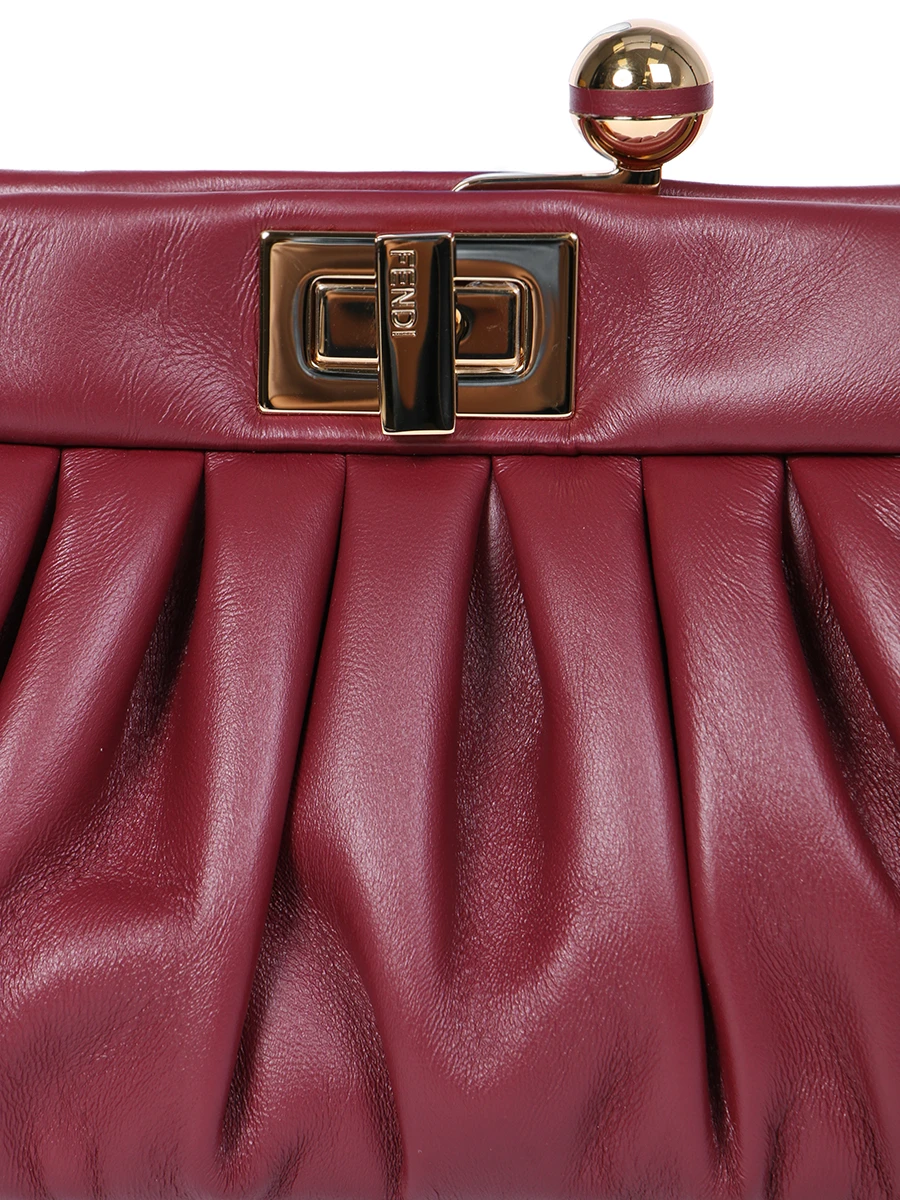 Сумка кожаная FENDI 8BP118 DBL F0YPU Бордовый  Фото 4
