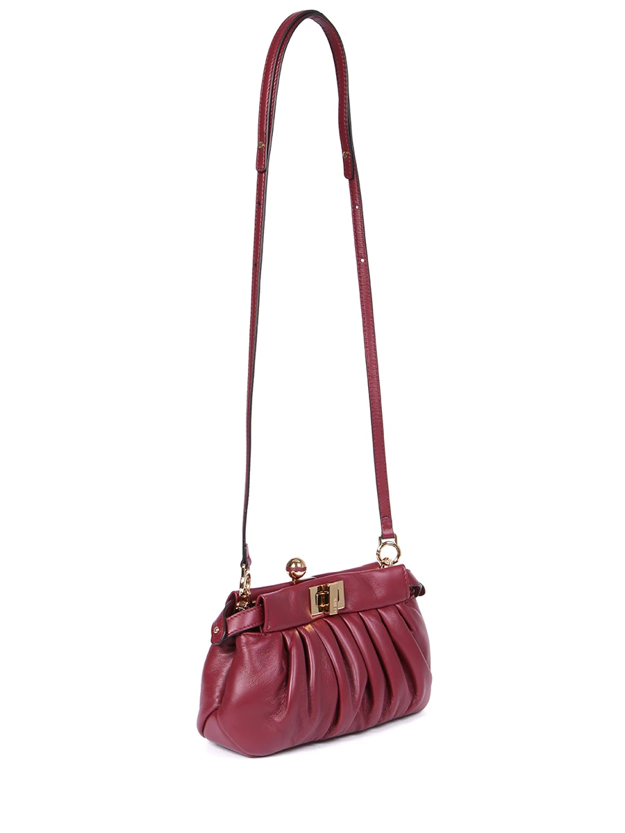 Сумка кожаная FENDI 8BP118 DBL F0YPU Бордовый  Фото 2