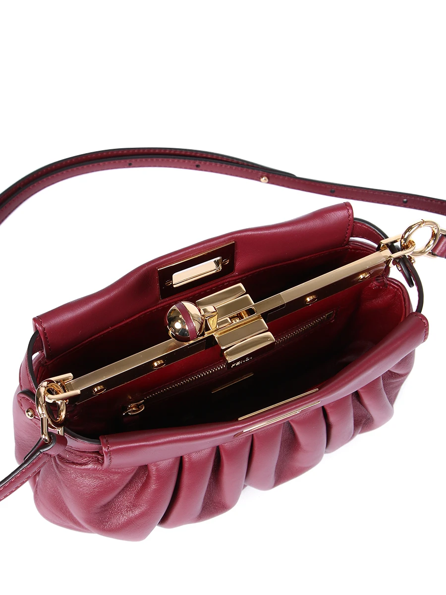 Сумка кожаная FENDI 8BP118 DBL F0YPU Бордовый  Фото 3