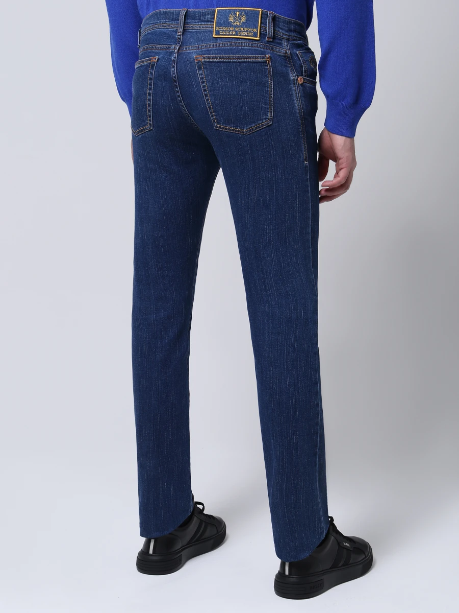 Джинсы Slim Fit хлопковые SCISSOR SCRIPTOR 90/82 Синий  Фото 3