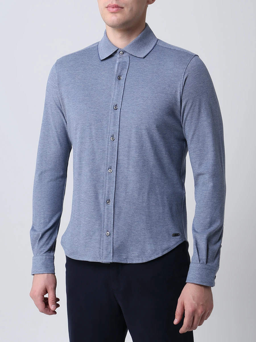Рубашка Slim Fit хлопковая PAUL & SHARK A20P1758/548, размер 48, цвет голубой A20P1758/548 - фото 4