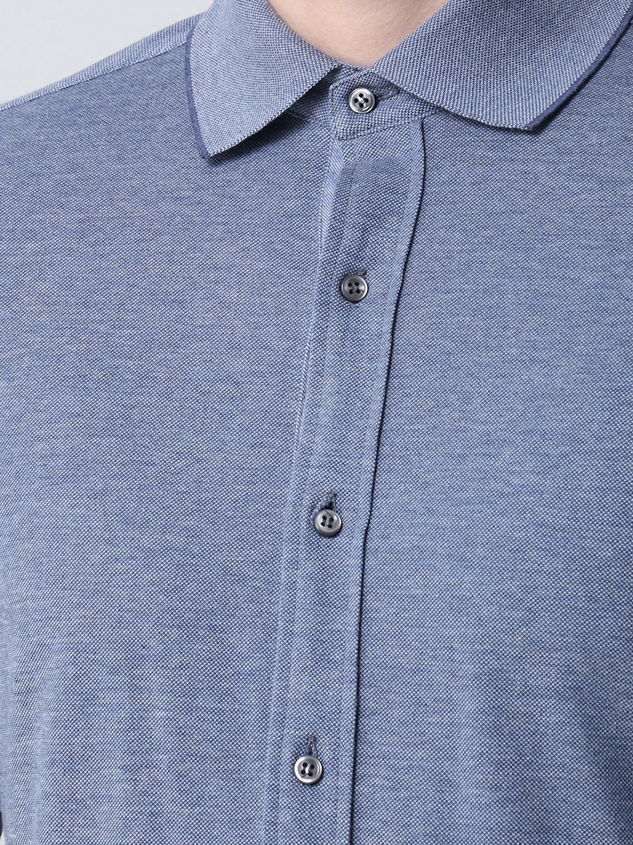 Рубашка Slim Fit хлопковая PAUL & SHARK A20P1758/548, размер 48, цвет голубой A20P1758/548 - фото 5