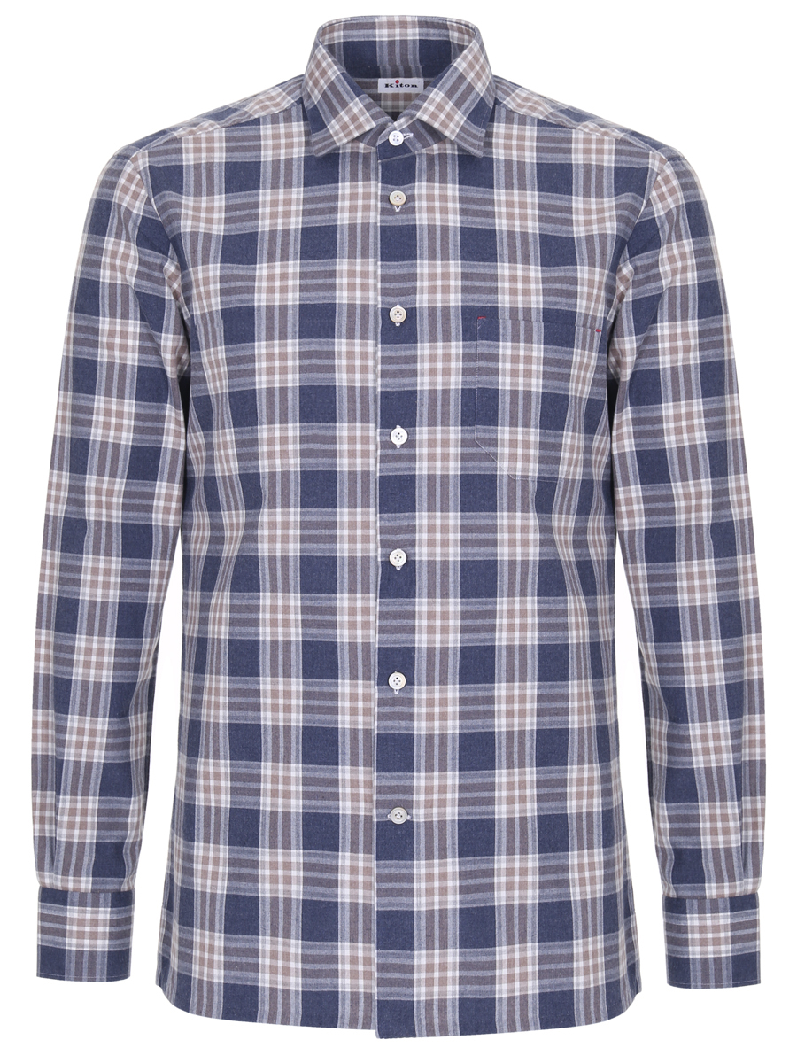Рубашка Slim Fit в клетку KITON