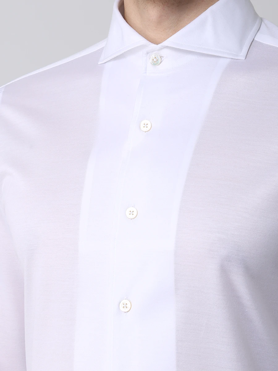 Рубашка Regular Fit хлопковая CANALI GN00845/001, размер 48, цвет белый GN00845/001 - фото 5