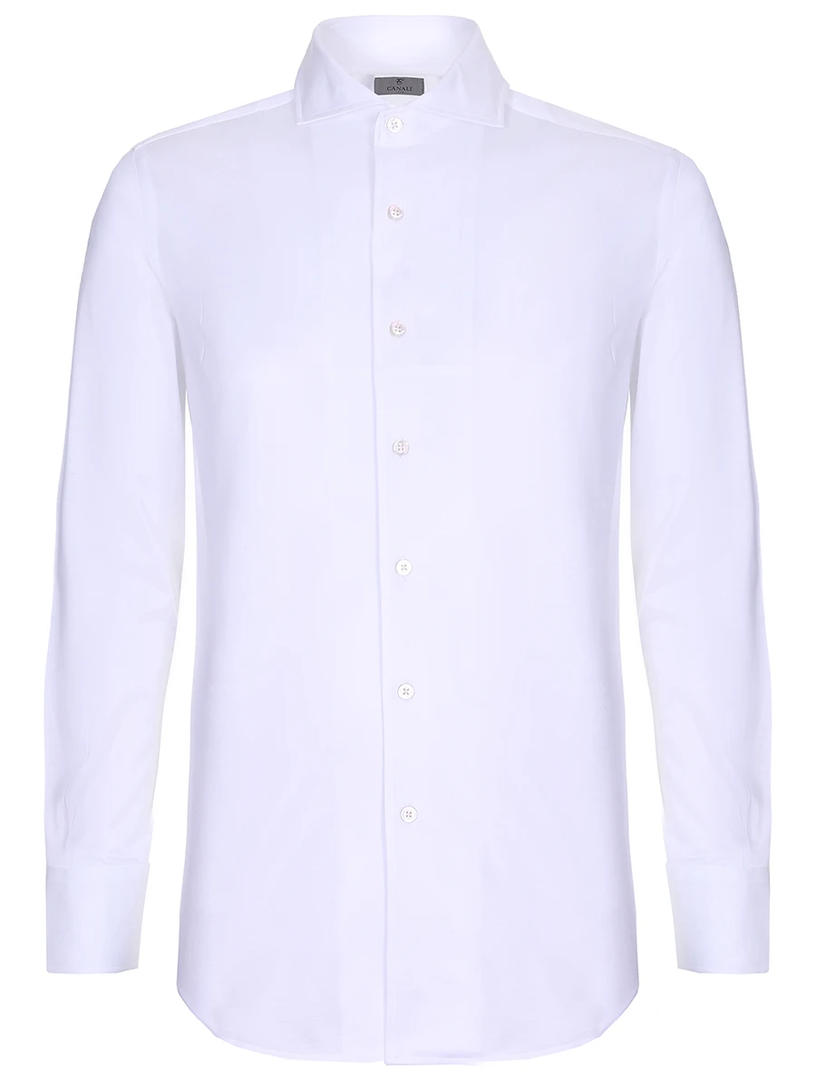 Рубашка Regular Fit хлопковая CANALI GN00845/001, размер 48, цвет белый GN00845/001 - фото 1