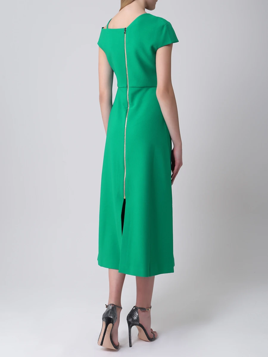 Платье однотонное ROLAND MOURET PW20 S0932 F2196 C1126 Зеленый  Фото 3