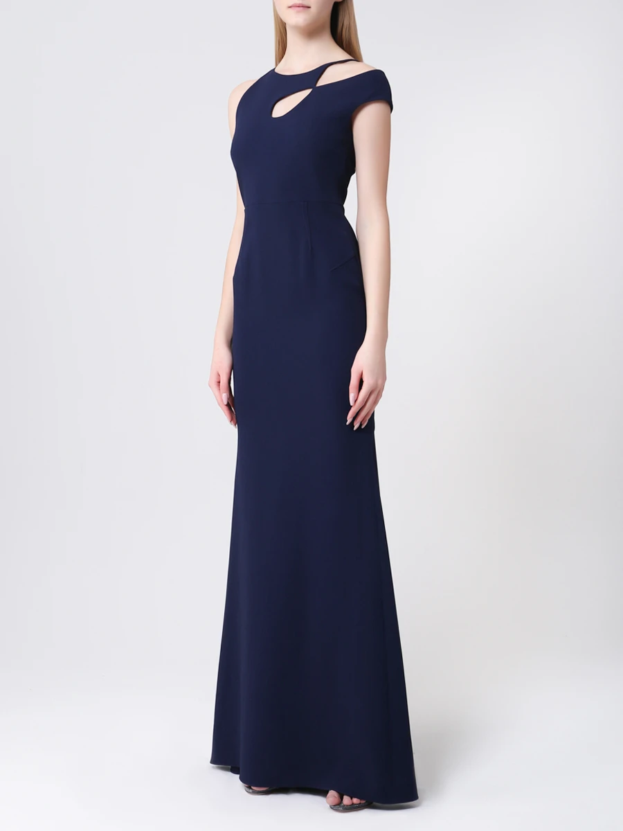 Платье однотонное ROLAND MOURET PW20 S0926 F2241 C1108 Синий  Фото 4