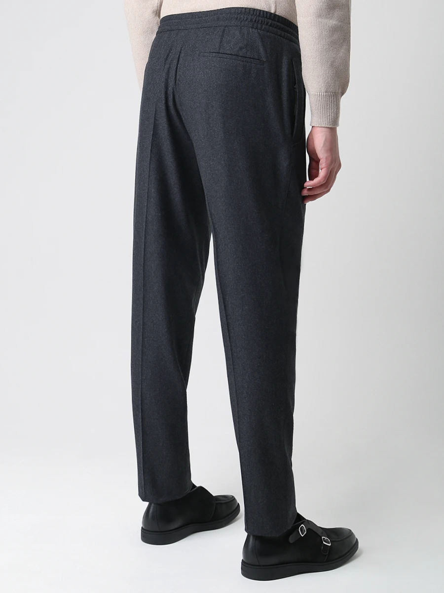 Брюки шерстяные ZEGNA UVI20 TT18 008 Серый  Фото 3