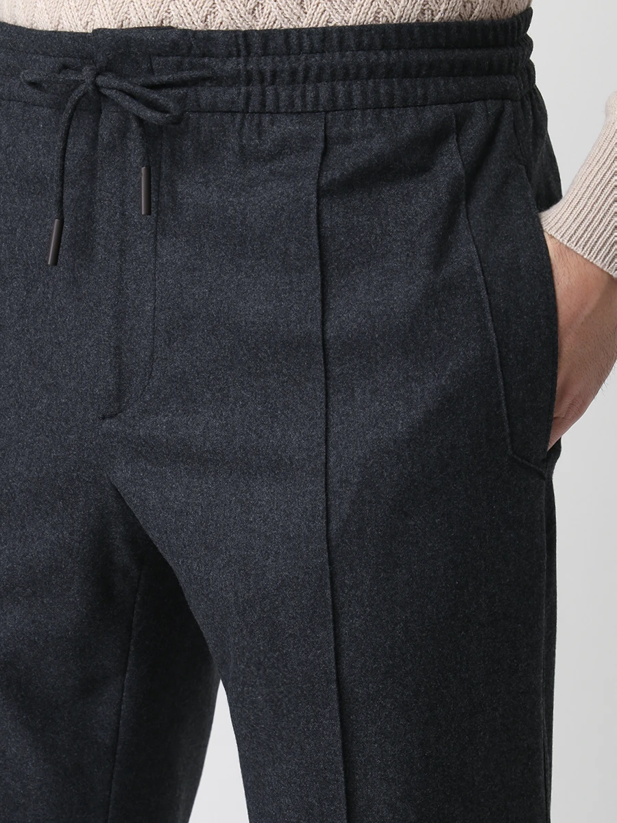 Брюки шерстяные ZEGNA UVI20 TT18 008 Серый  Фото 5