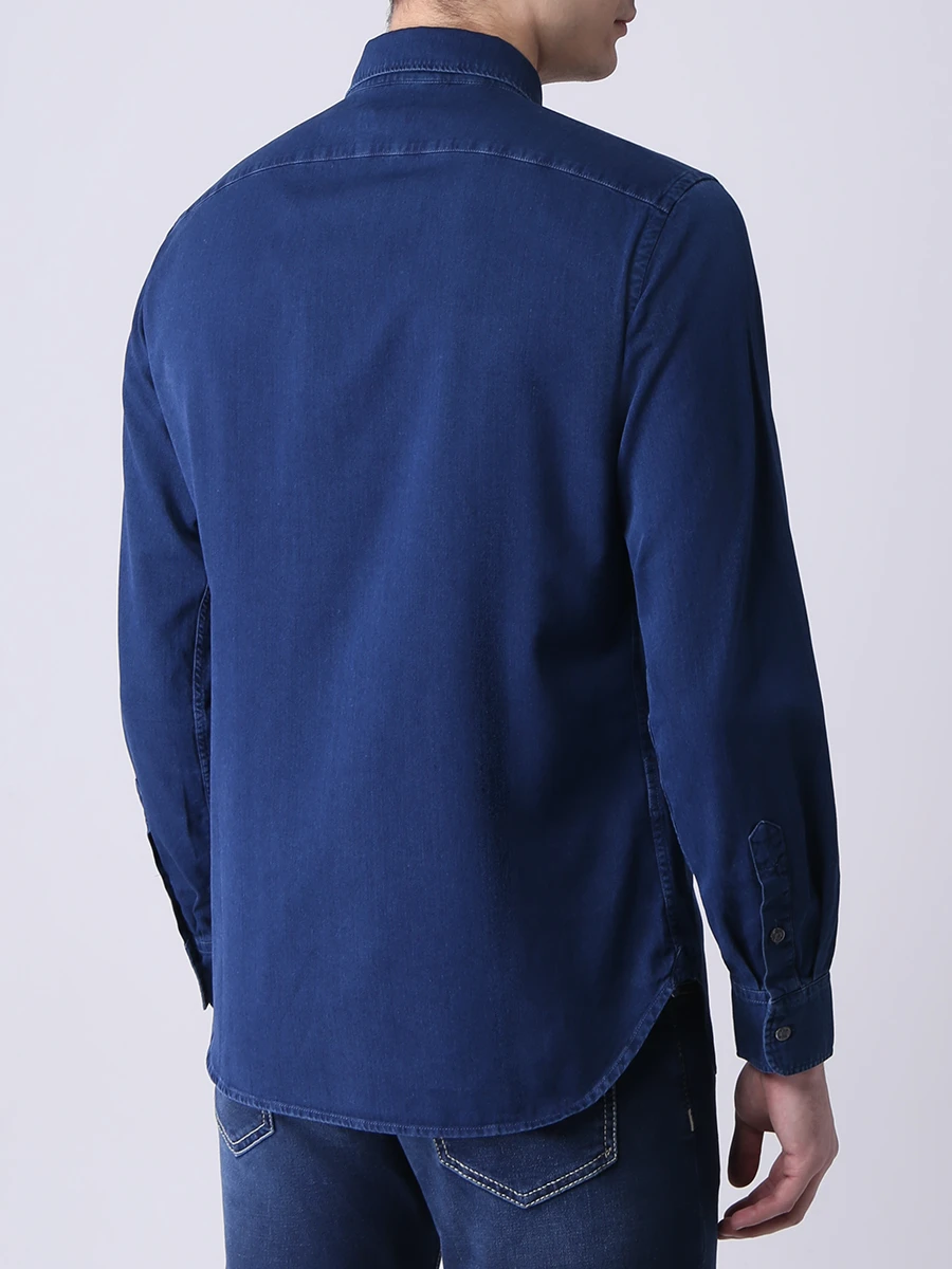 

Рубашка Slim Fit хлопковая, Синий, J8066 2095 W1 001