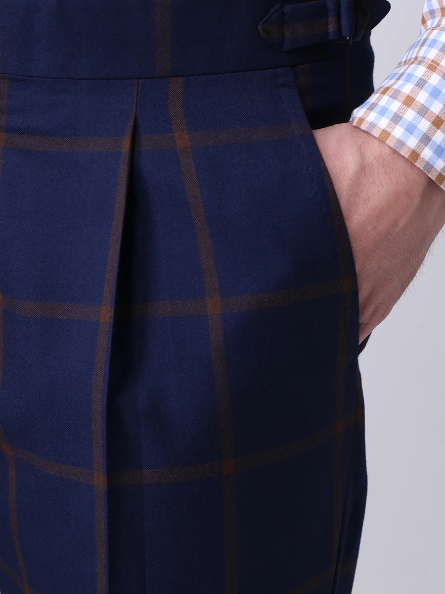 Костюм шерстяной в клетку STILE LATINO AM22030 Клетка  Фото 8