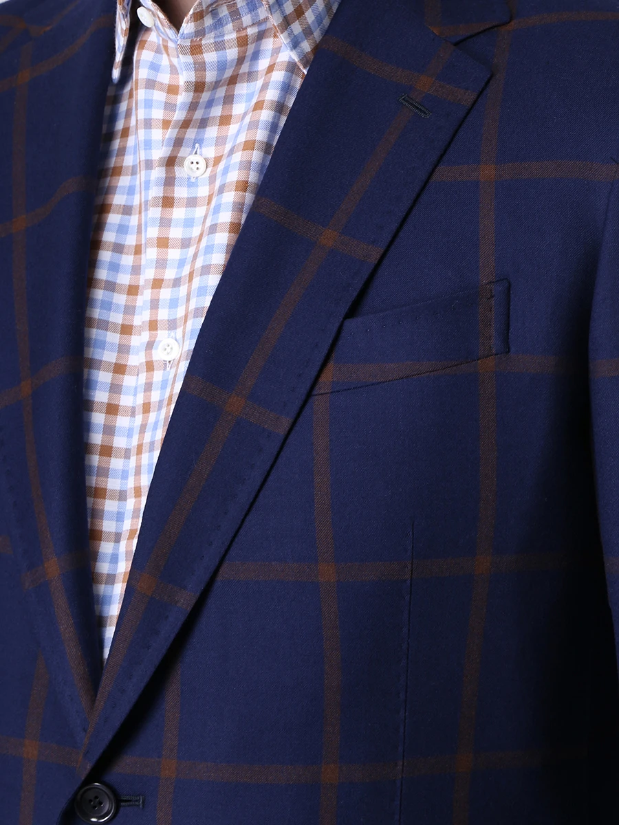 Костюм шерстяной в клетку STILE LATINO AM22030 Клетка  Фото 5