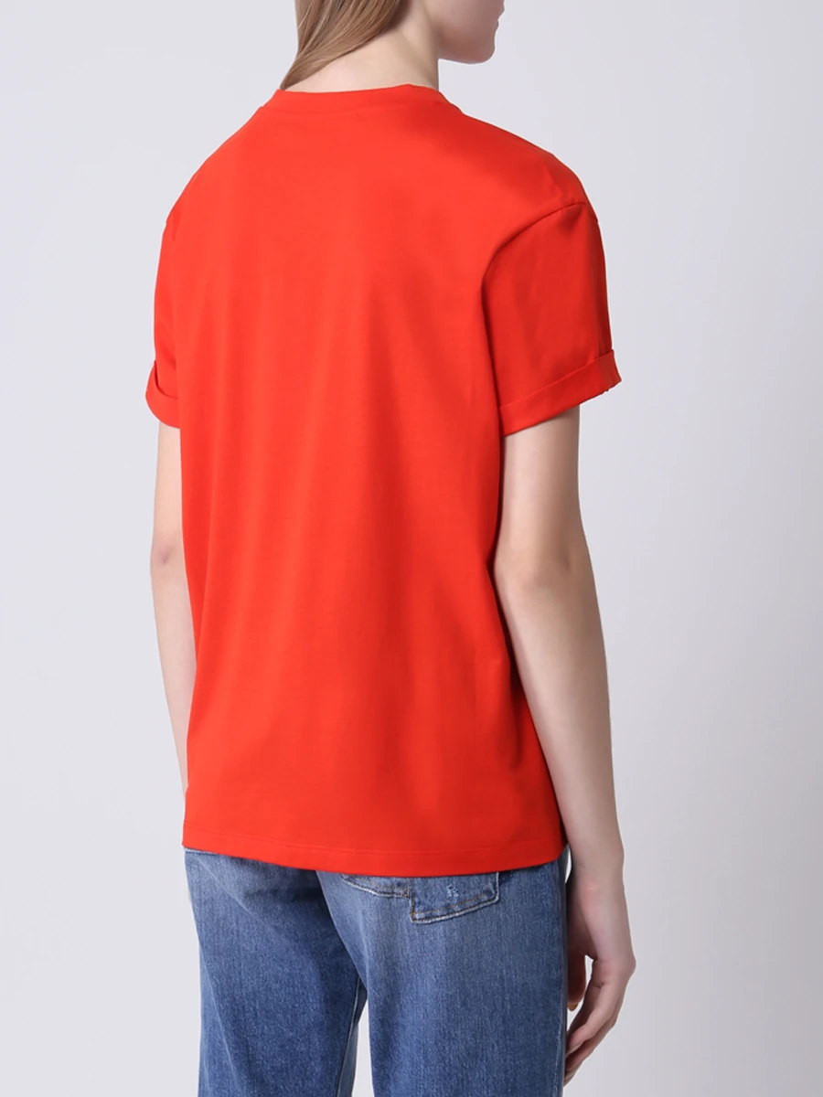 Футболка хлопковая STELLA MCCARTNEY 457142sow17 Оранжевый  Фото 3