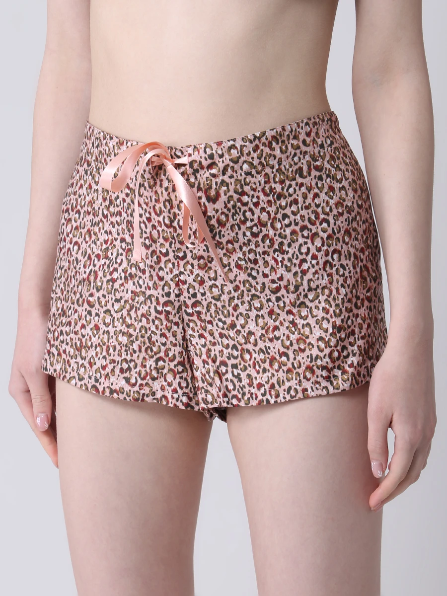 

Шорты хлопковые с принтом, Анималистичный принт, 4690-36950-922