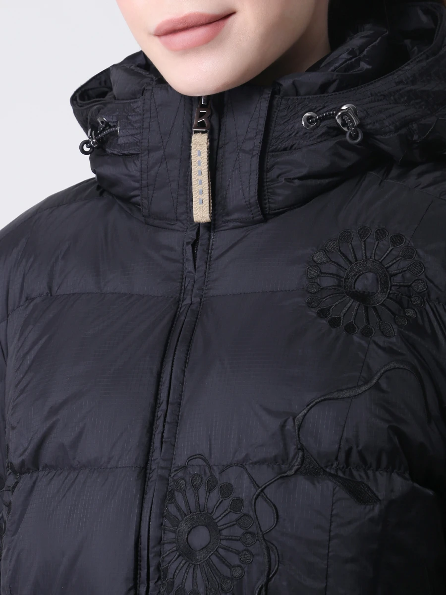 Пуховик стеганый с вышивкой BOGNER 3159 4253-026 Черный  Фото 5