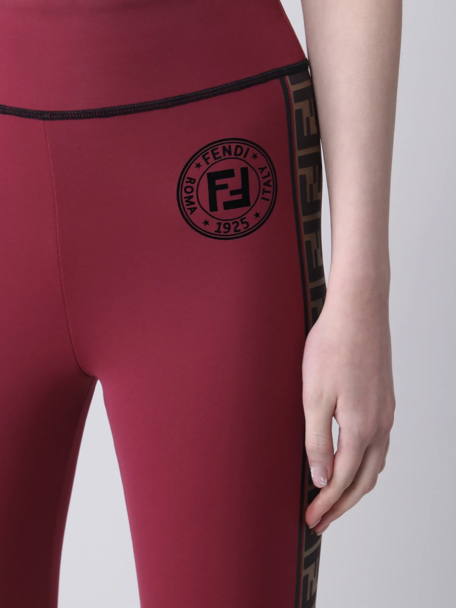 

Леггинсы спортивные с логотипом, Бордовый, FAВ060 ADH7 F1BGU