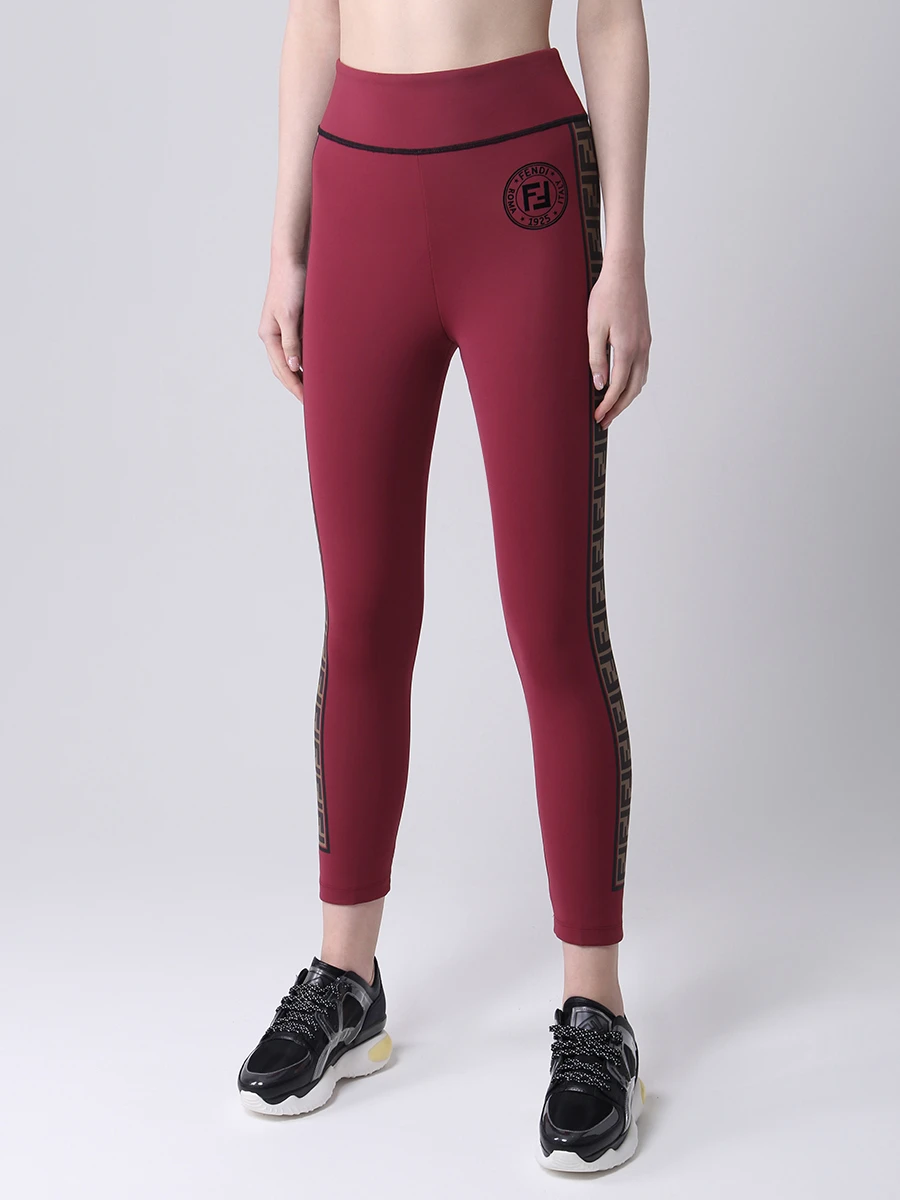 

Леггинсы спортивные с логотипом, Бордовый, FAВ060 ADH7 F1BGU