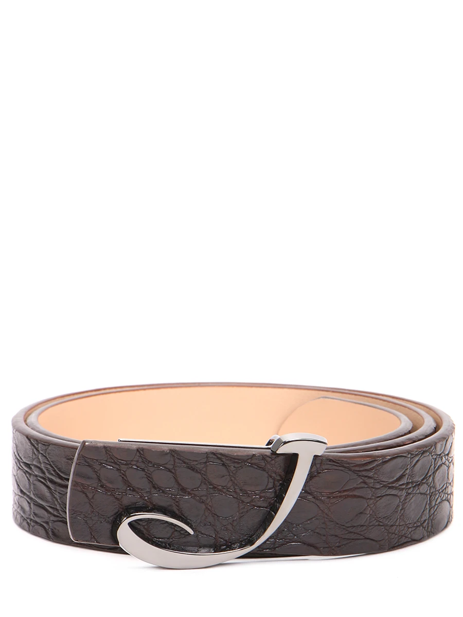 

Ремень из кожи крокодила, Коричневый, JBC003 2197N 480