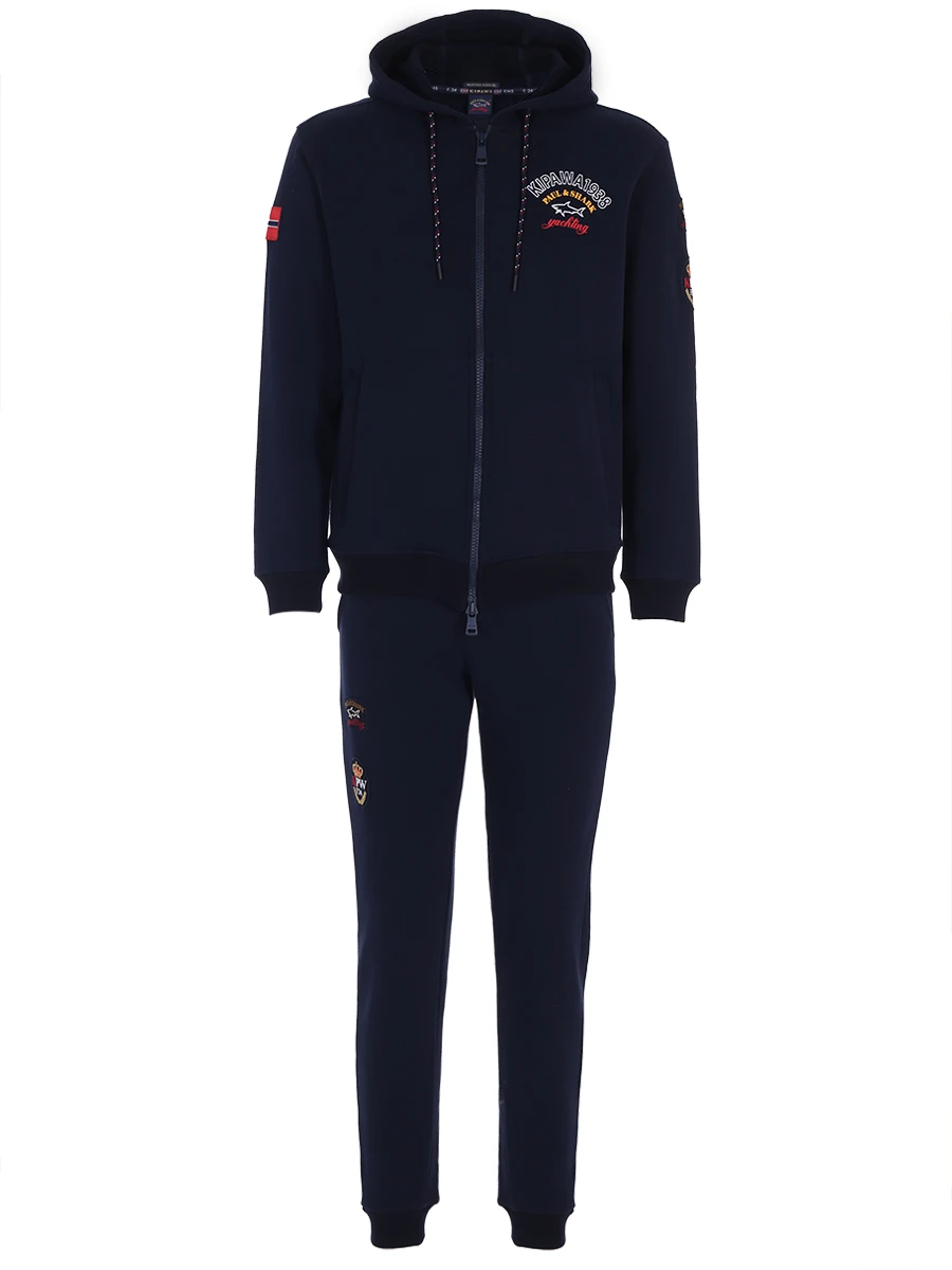 Костюм спортивный хлопковый PAUL & SHARK A201909/013 Синий 
