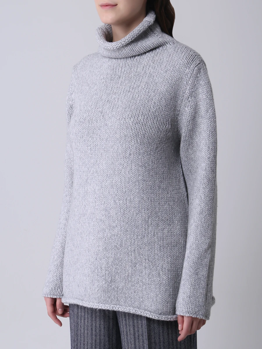 Свитер кашемировый KITON D507202102700D Серый  Фото 4